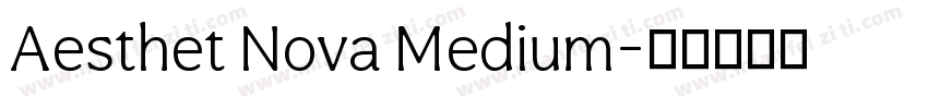 Aesthet Nova Medium字体转换